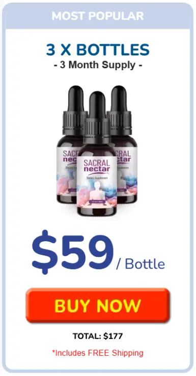 Sacral Nectar 3bottle price